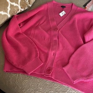 Talbots XL Sweater in bright pink - nwt